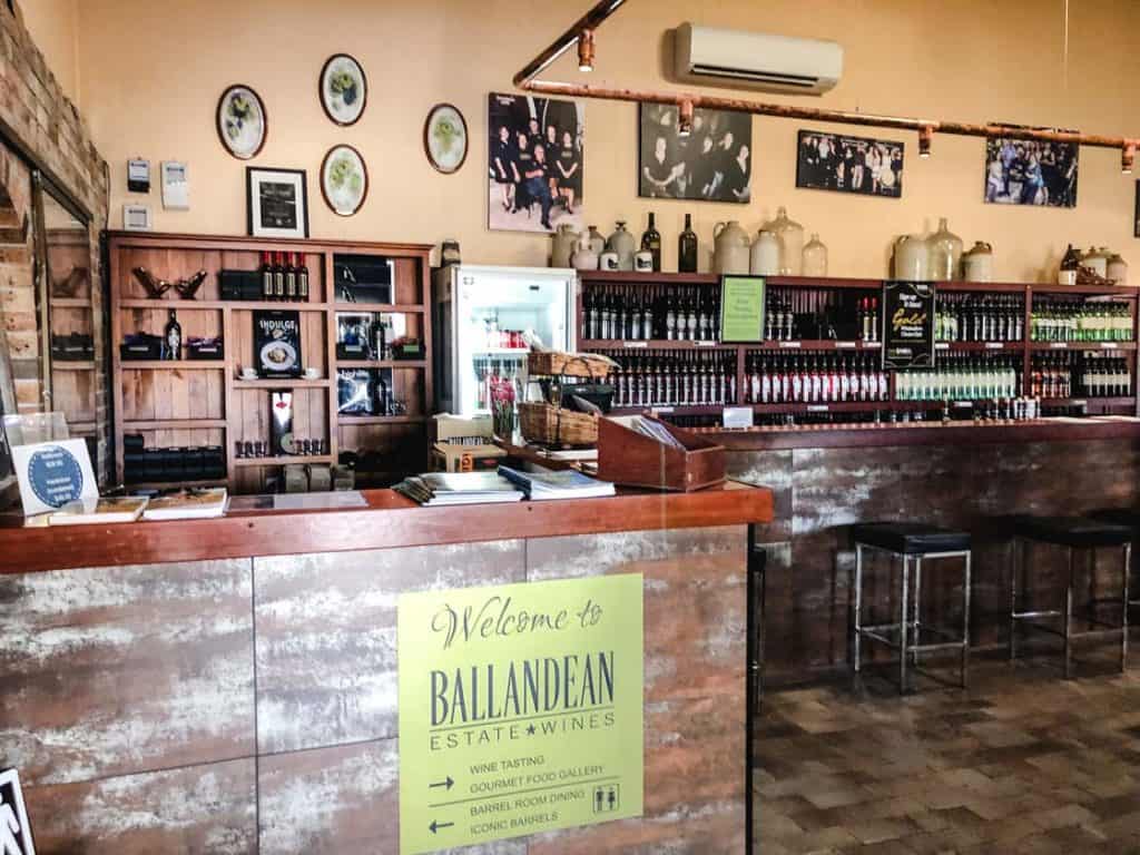 Ballandean Estate Wines tasting room