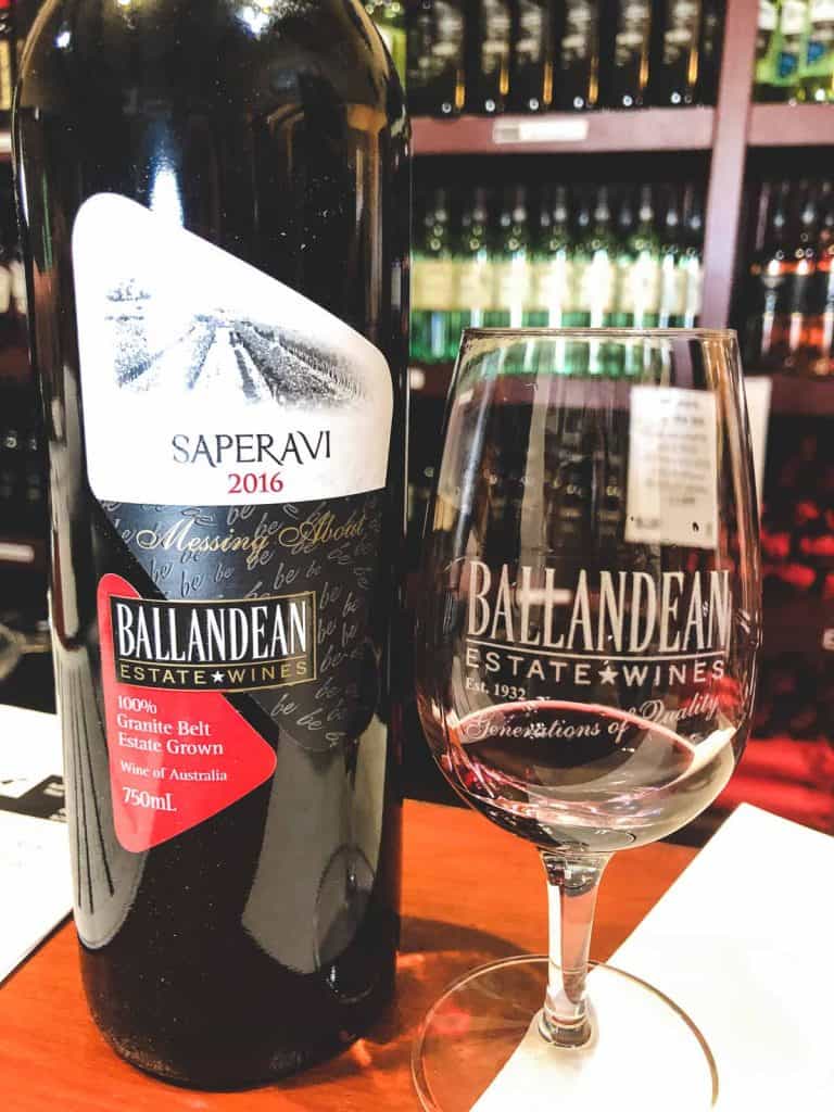 Ballandean 2016 Saperavi wine