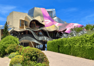 The hotel at Marquel de Riscal winery.